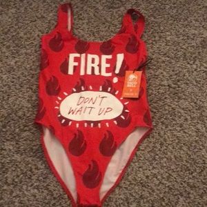 Forever 21 Taco Bell fire sauce bodysuit.